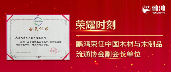 再獲行業(yè)肯定，鵬鴻榮任中國木材與木制品流通協會副會長